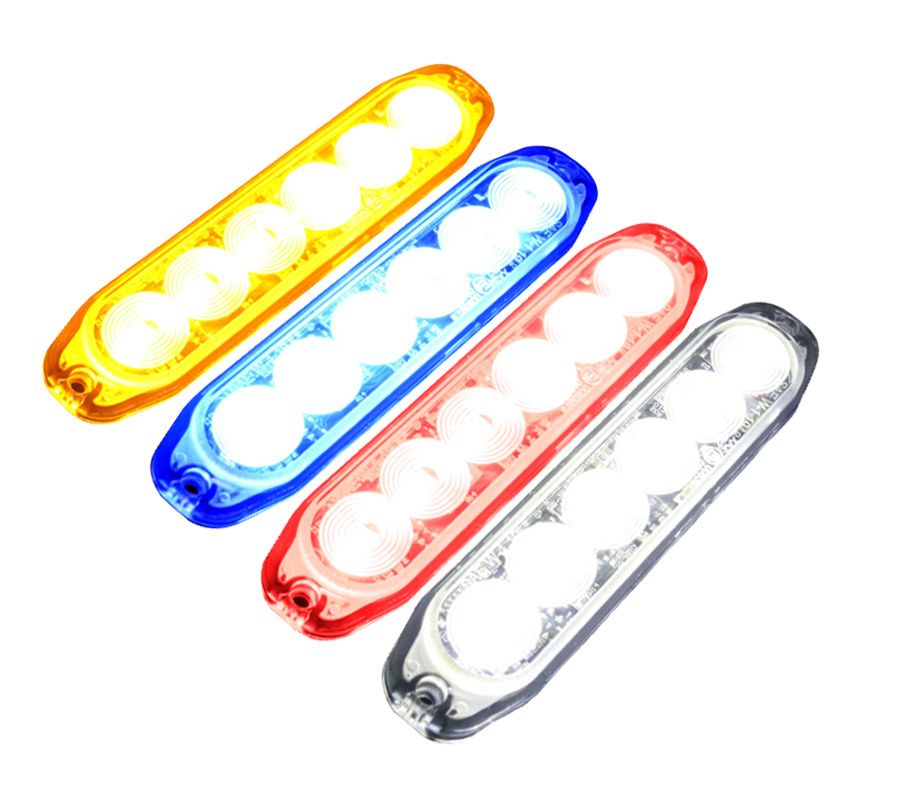 Lampa ostrzegawcza super slim z 6 diodami LED z oznaczeniem E (2 m)