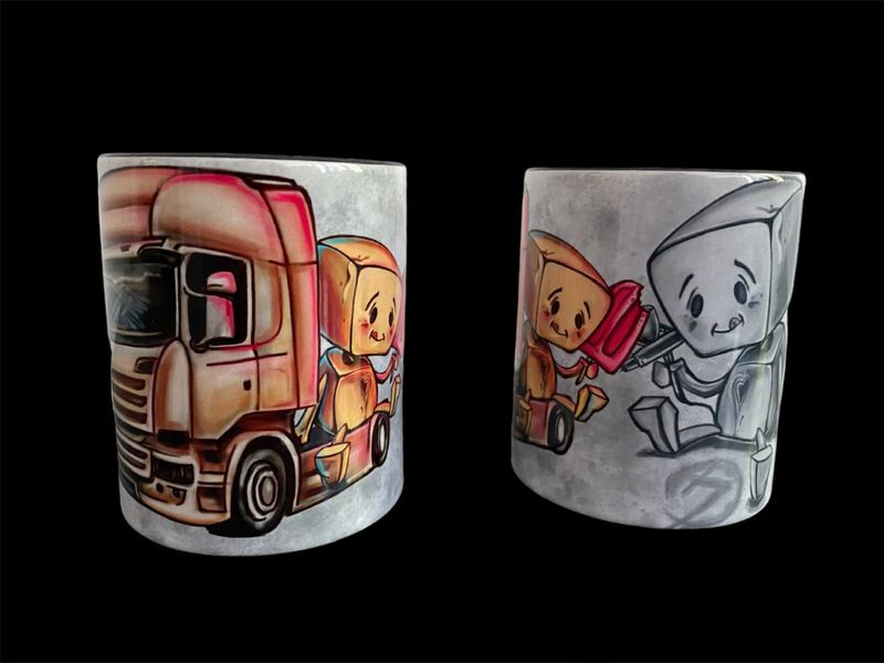 Kubek Scania Drewniak Kolorowy 1