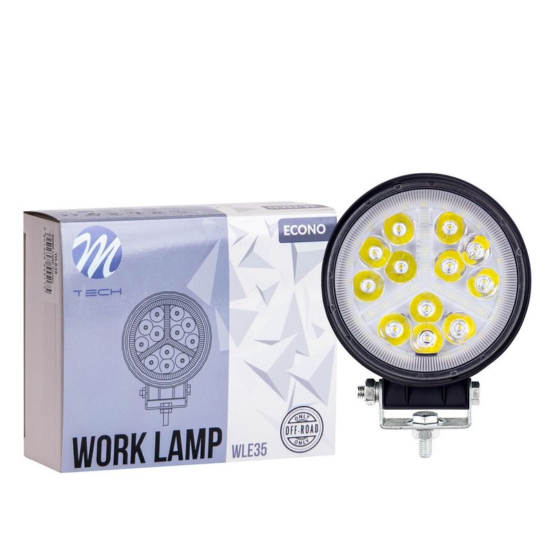 Lampa Robocza M-TECH ECONO WLE35 - 4&quot; 47xSMD3030 - Round 54W 12-30V Combo