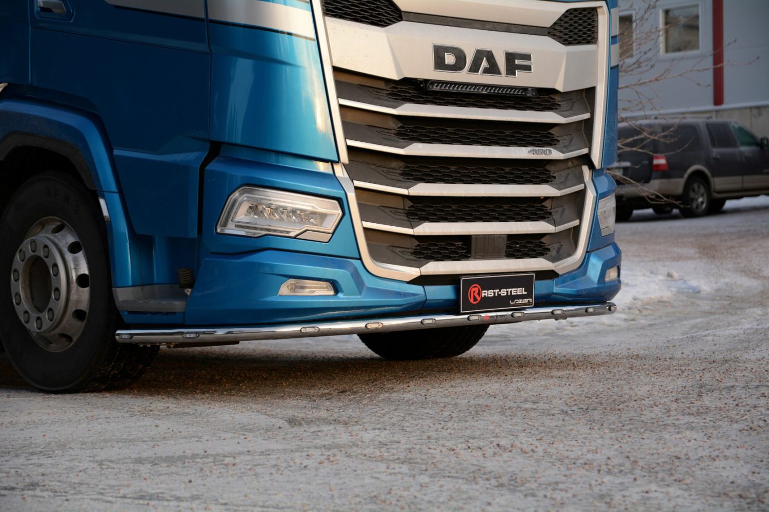 Rura przednia pod zderzak DAF XF / XG / XG+, 22-, bez owiewki pod zderzakiem