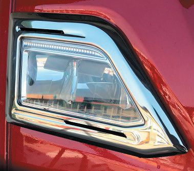 Scania S series nakładki na Halogeny górne Topline INOX