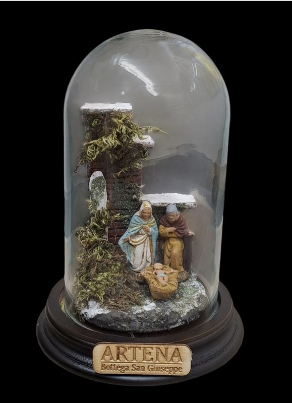 Presepe Natività in campana  9 x 14