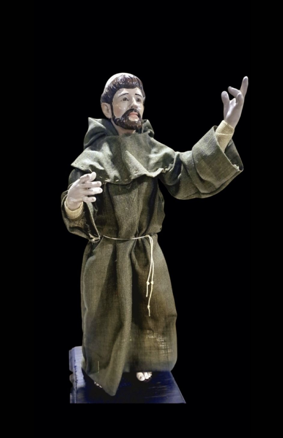 San Francesco D&#39;Assisi statuetta 32 cm
