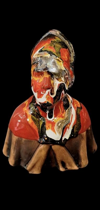 Busto San Gennaro in terracotta 18 cm