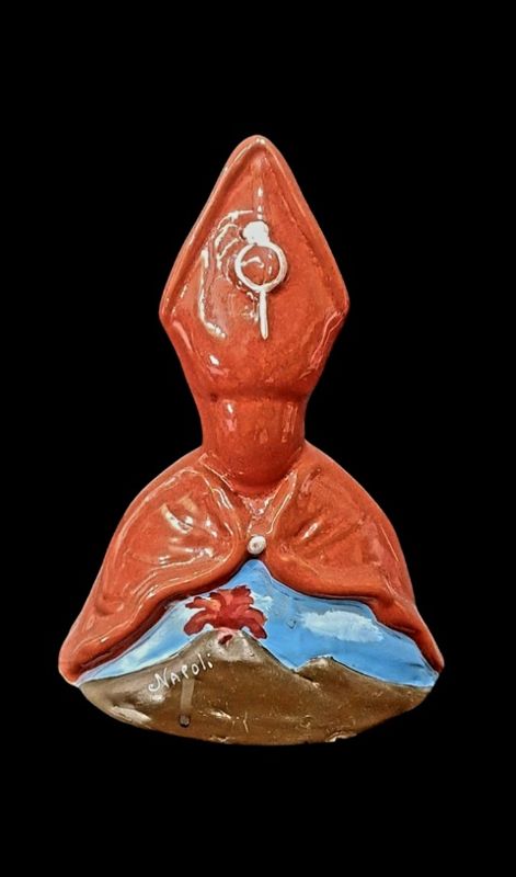 Busto San Gennaro in terracotta 15 cm