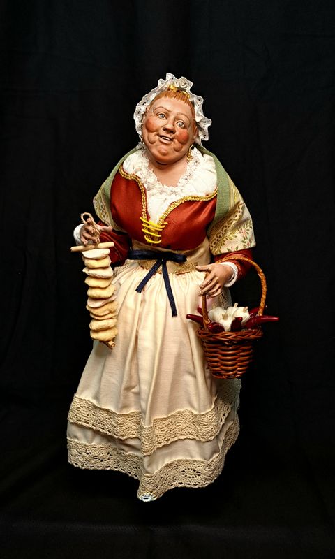 La Bella &#39;Mbriana statuetta pastore 35 cm
