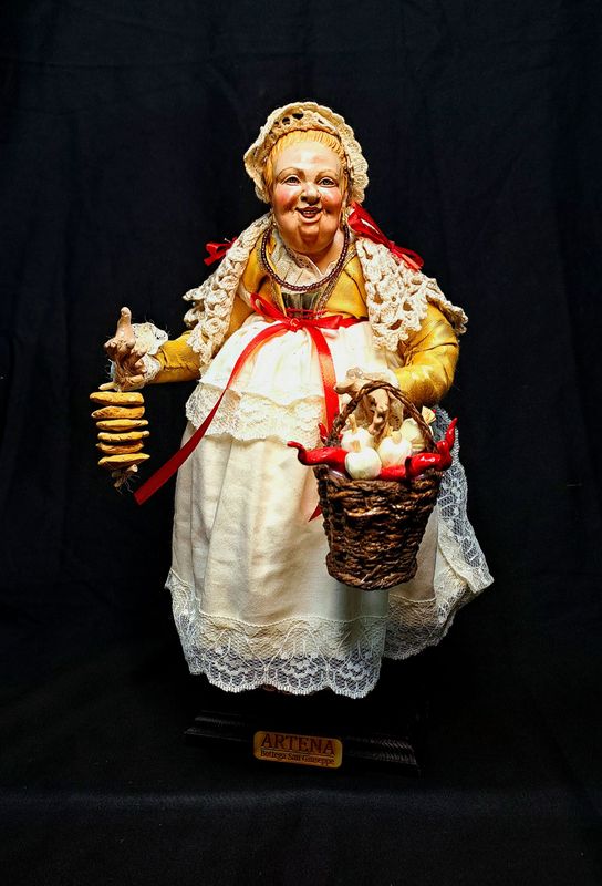 La Bella &#39;Mbriana statuetta pastore 30 cm