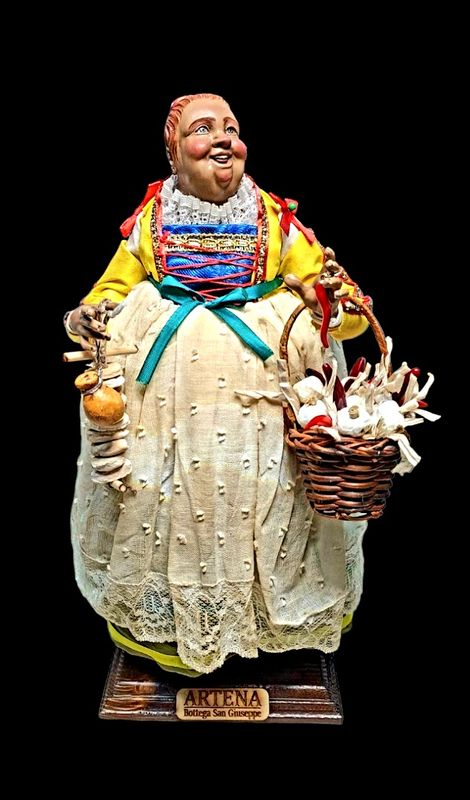 La Bella &#39;Mbriana statuetta pastore 30 cm