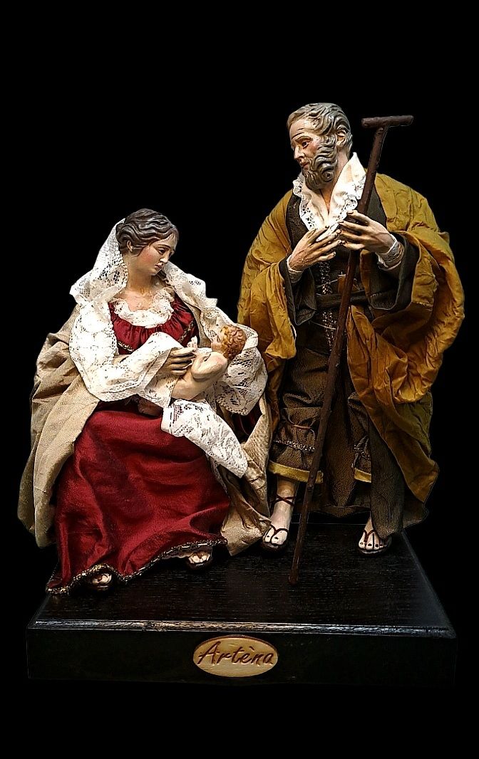 Natività stile &#39;700 napoletano. Pastori misura 25 cm