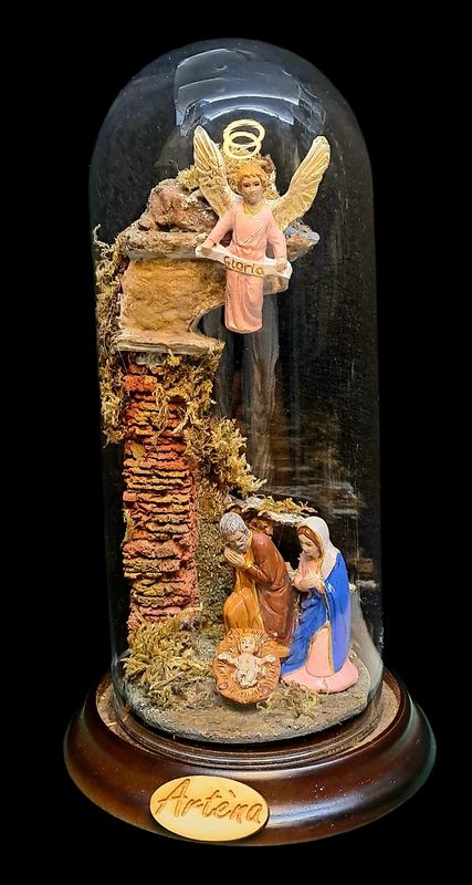 Presepe Natività in campana 10 x 24