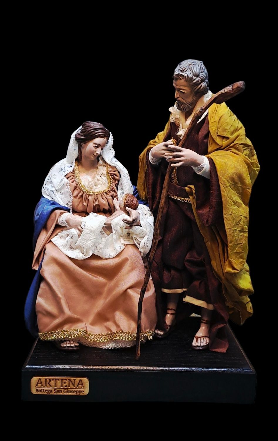 Natività stile &#39;700 napoletano. Pastori misura 25 cm