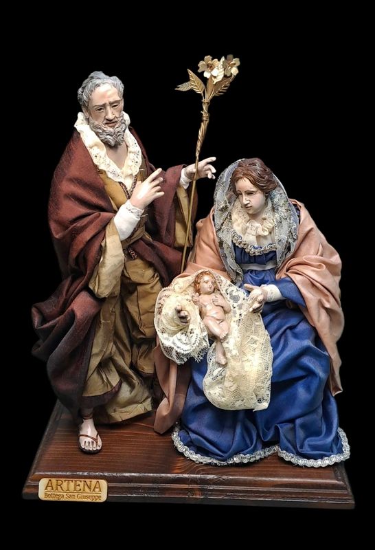 Natività stile &#39;700 napoletano. Pastori misura 25 cm