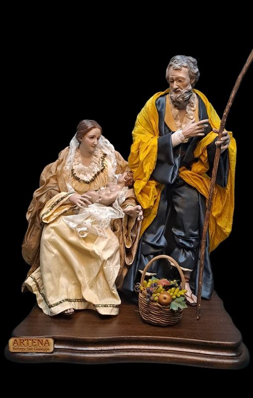 Natività stile &#39;700 napoletano. Pastori misura 32 cm