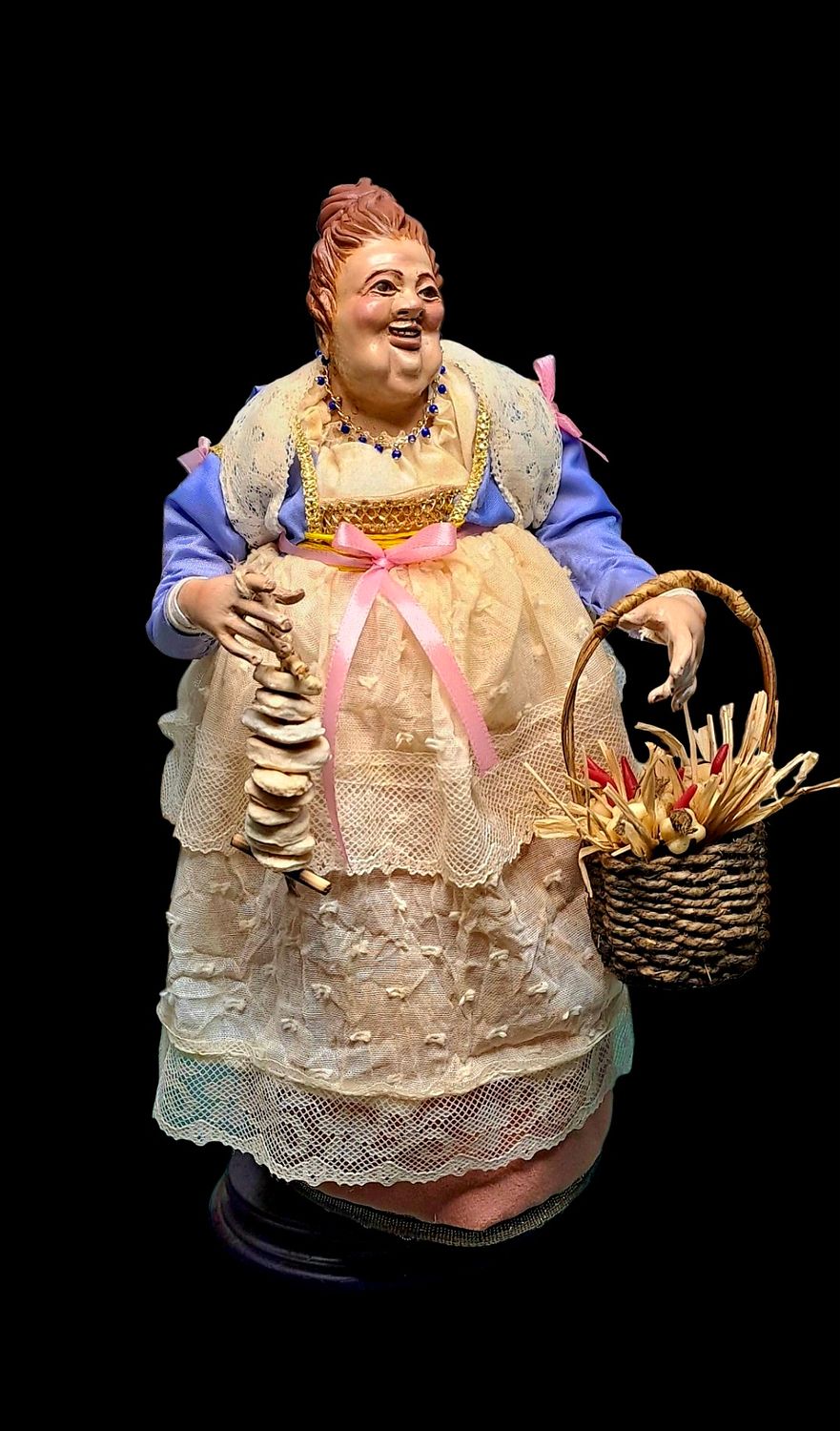 the Beautiful 'Mbriana terracotta statuette 32 cm