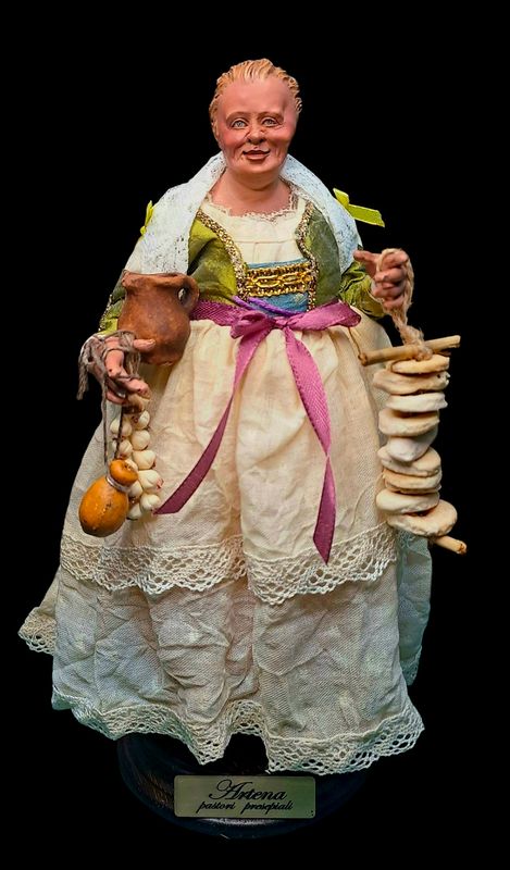 48 / 5.000 The Beautiful 'Mbriana terracotta statuette 25 cm