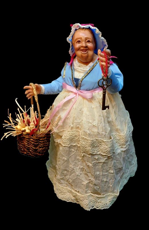 the Beautiful 'Mbriana terracotta statuette 30 cm