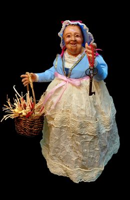 the Beautiful 'Mbriana terracotta statuette 30 cm
