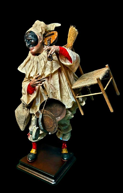 Pulcinella dello Sfratto Neapolitan Shepherd 32 cm - Bottega Fortunato