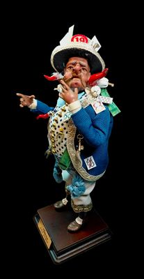 El amuleto de la suerte Sciò Sciò Gobbo mide 25 cm.