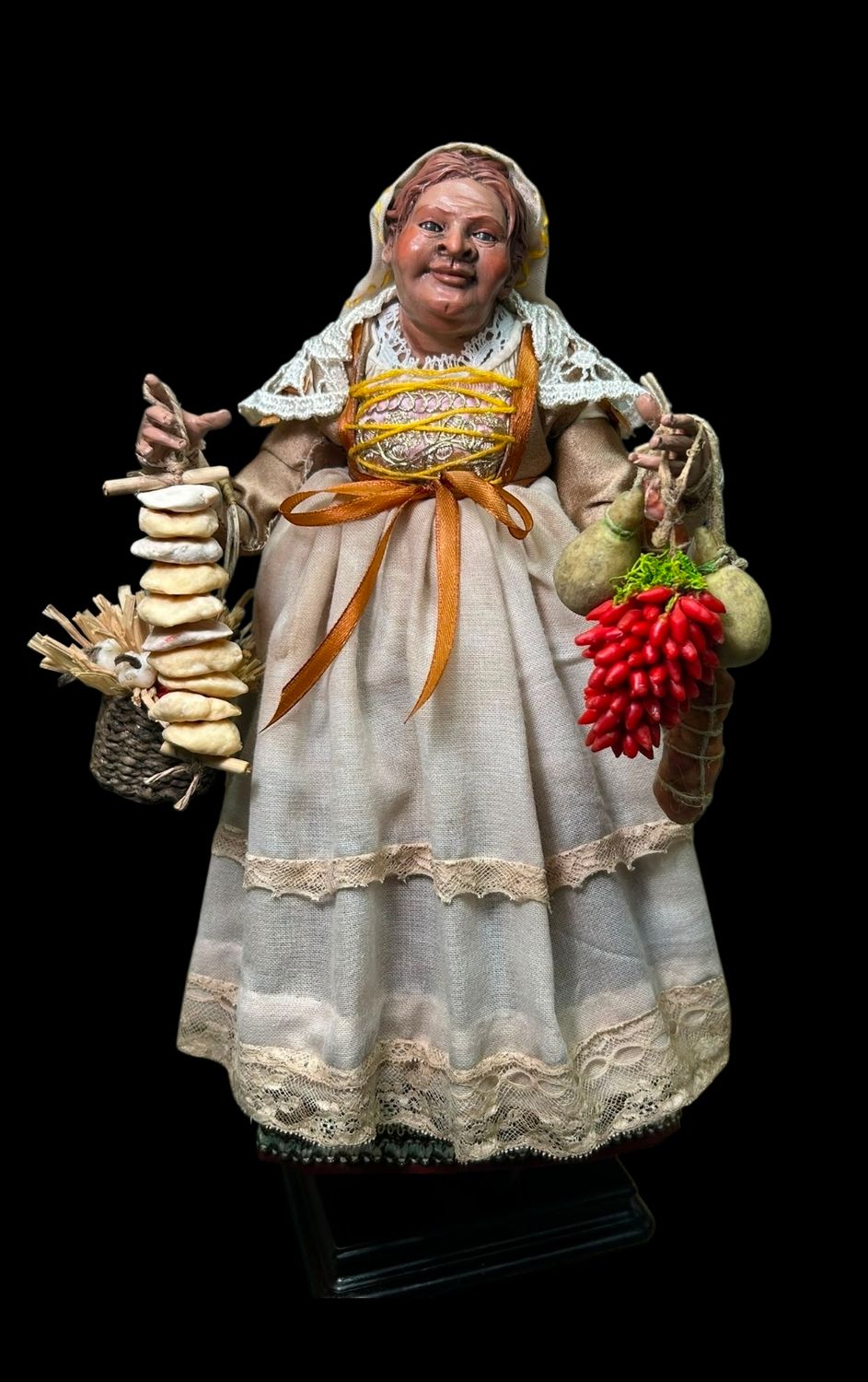 Bella 'Mbriana, Neapolitan figure symbolizing good fortune, height 35 cm.