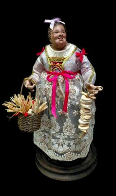 the Beautiful 'Mbriana terracotta statuette 30 cm
