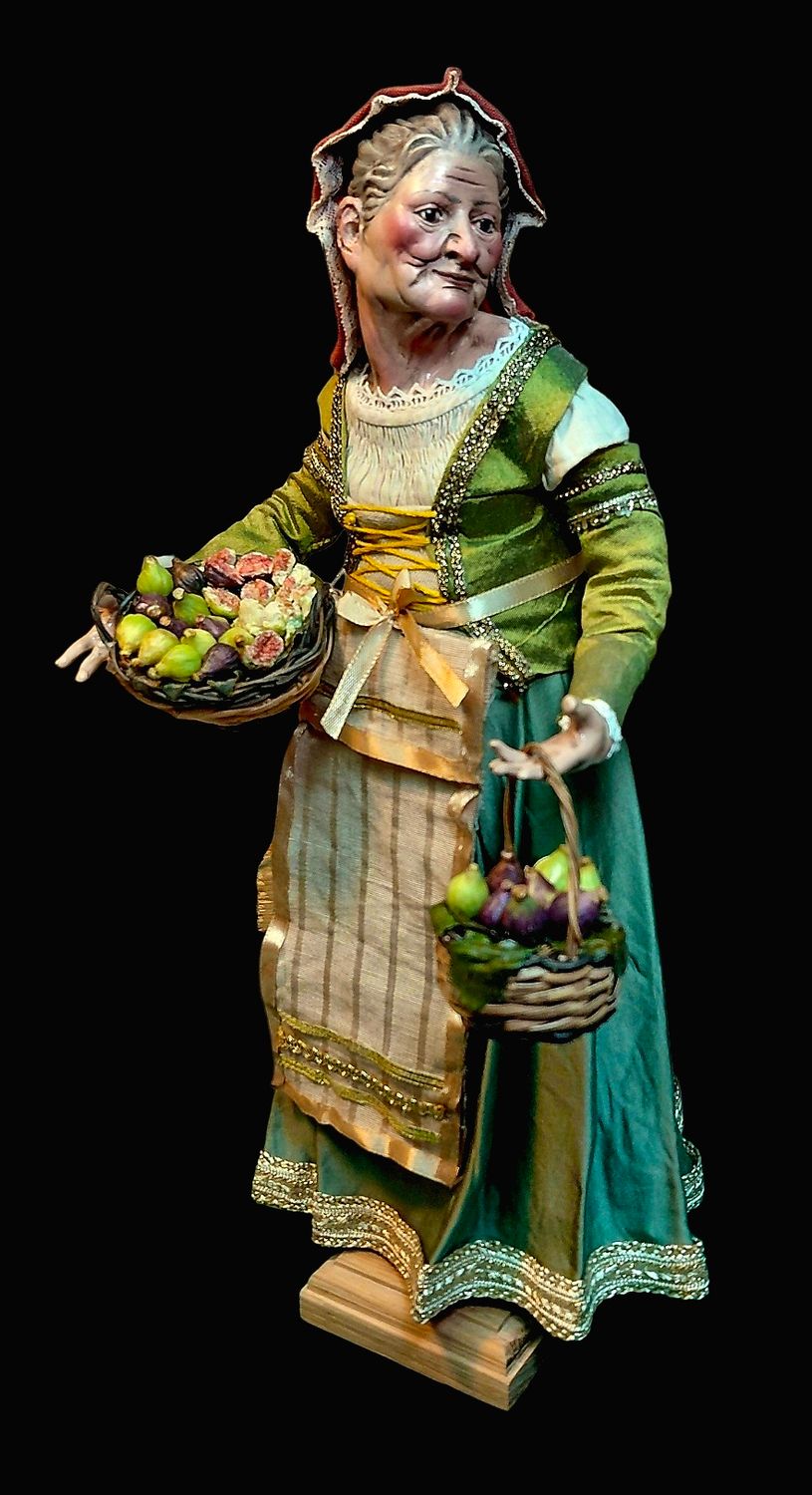 Seller of ears and miscellaneous bread taralli. 35cm