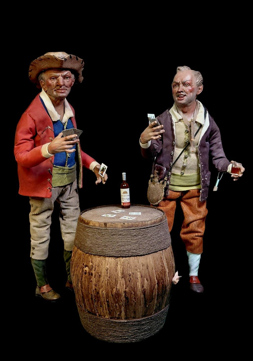 The Two Companions - Uncle Vicienzo and Uncle Pascale of the Neapolitan Nativity Scene