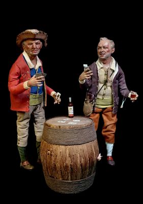 The Two Companions - Uncle Vicienzo and Uncle Pascale of the Neapolitan Nativity Scene