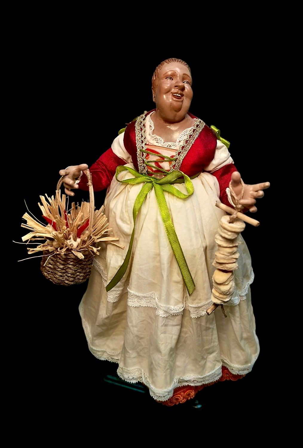 the Beautiful 'Mbriana terracotta statuette 32 cm