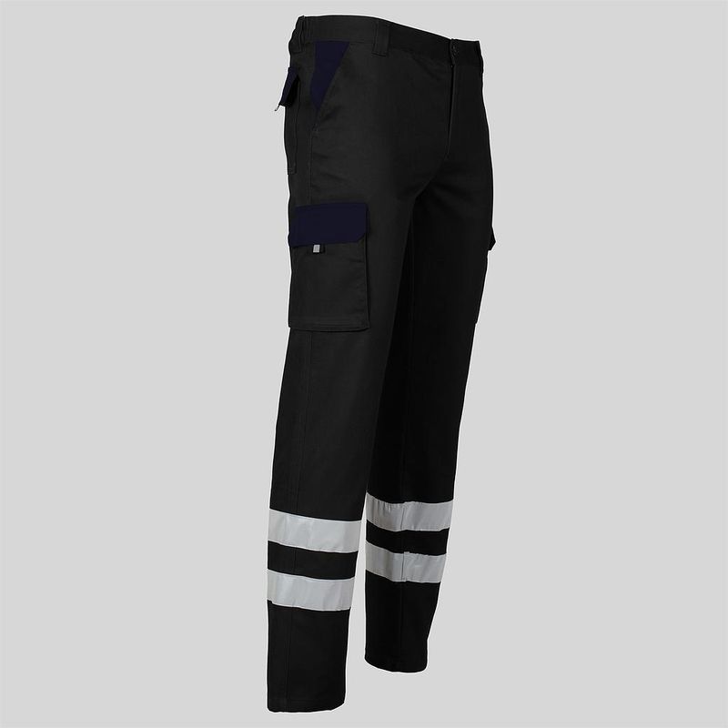 PANTALON UNISEX MULTIBOLSILLOS ELASTICO + 2 BANDAS REFLECT.