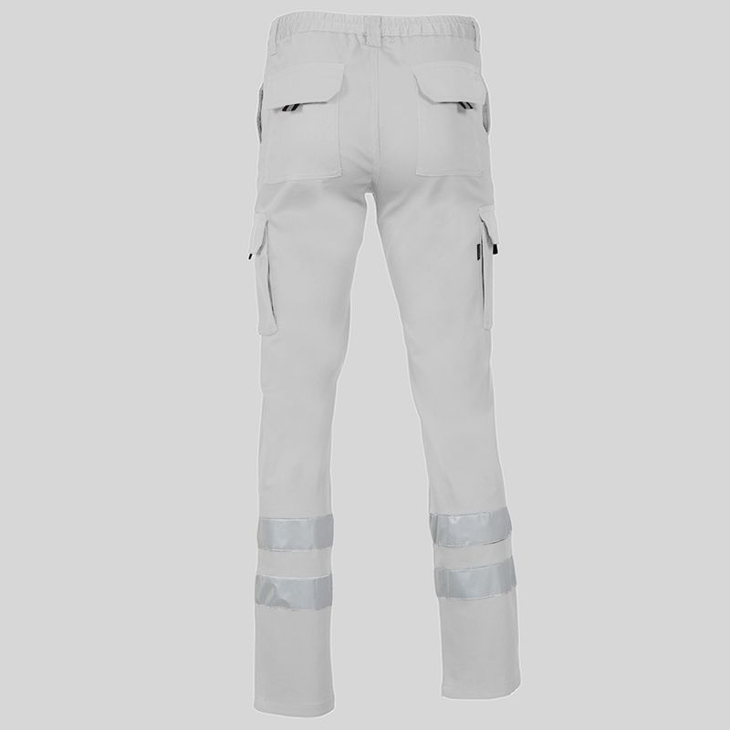 PANTALON UNISEX MULTIBOLSILLOS ELASTICO 2 BANDAS REFLECTANTES