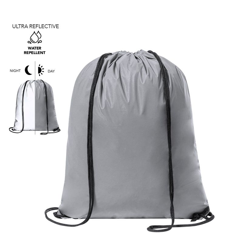 Mochila reflectante gris