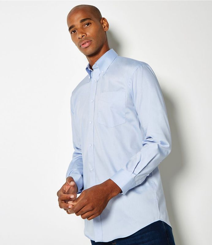 Mens Premium Long Sleeve Classic Fit Oxford Shirt