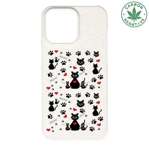 Funda de móvil personalizada de cáñamo para iPhone-Varios Modelos | Ecológica, Resistente y Sostenible| CATLOVE