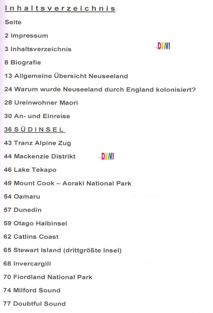 Neuseeland Buch s-w 228 Seiten - A4