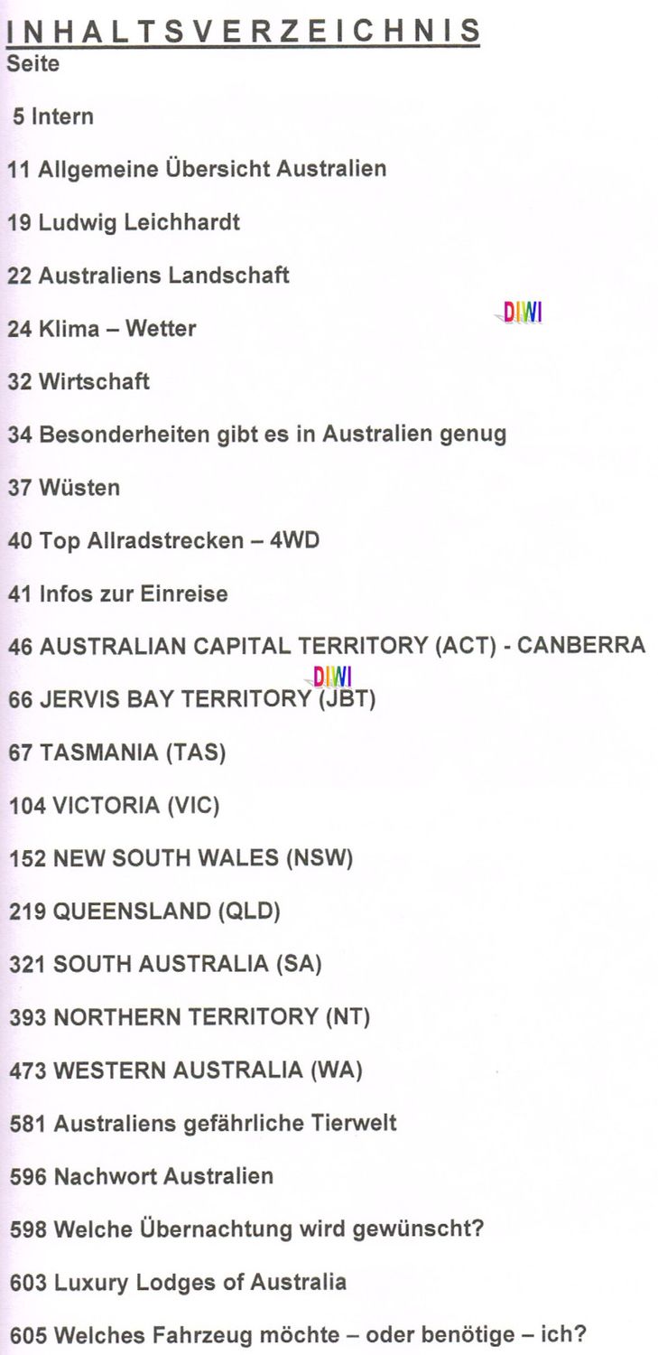 Australien Buch Gesamt 608 Seiten - DIN A4