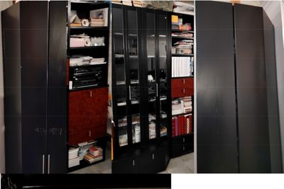 Stubenschrank massiv, schwarz-mahagoni - ohne Dekoration