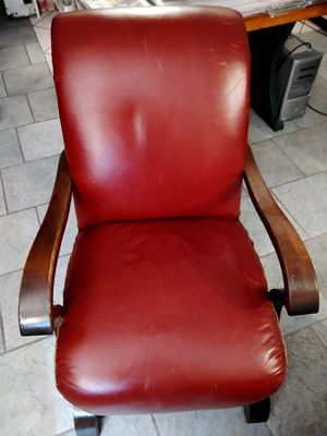 Ledersessel Garnitur rot