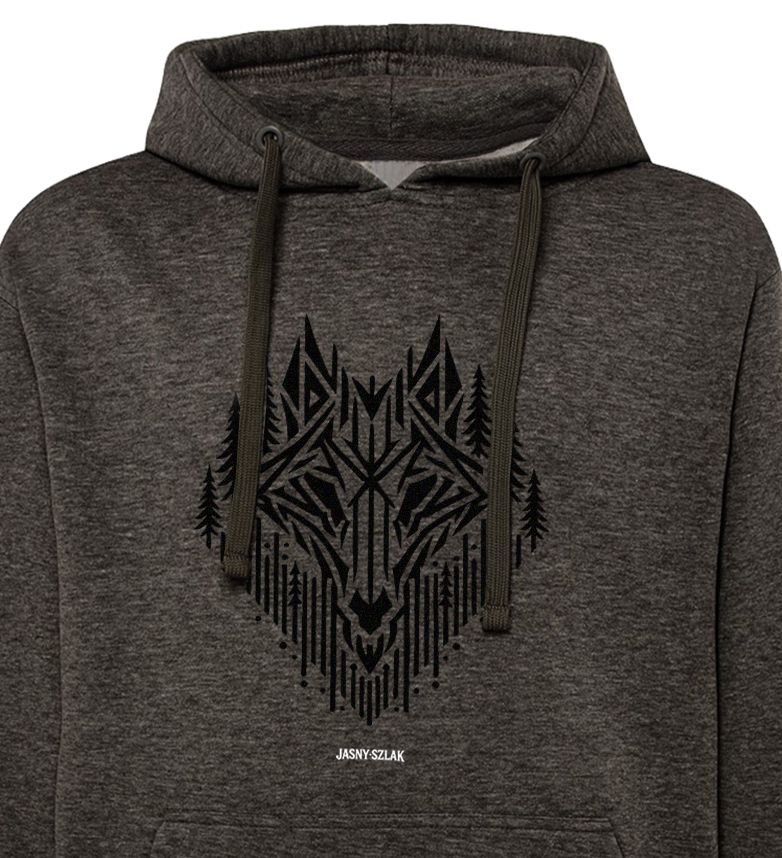 Bluza z kapturem Skull Wilk JS
