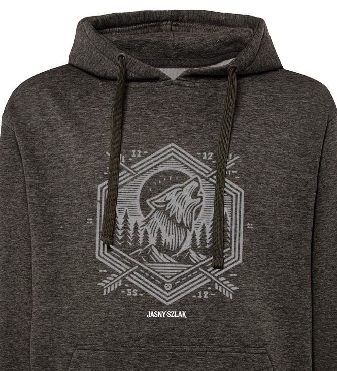 Bluza z kapturem Wilk Retro JS