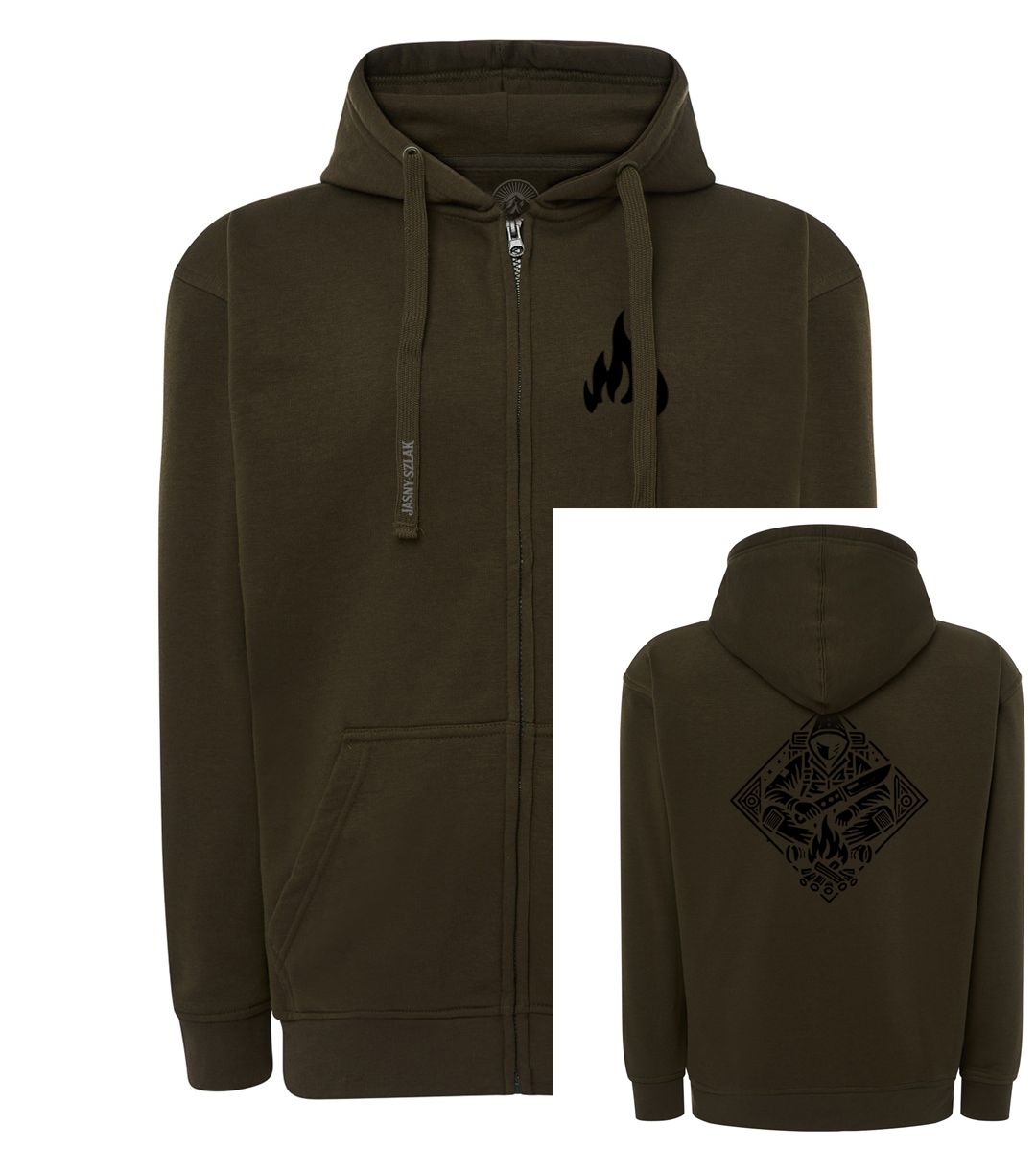 Bluza rozpinana Khaki Buschcraft  JS