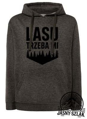 Bluza z kapturem LASU TRZEBA MI symetria JS