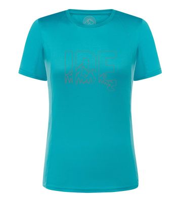 ​Koszulka sportowa szybkoschnąca IDĘ / DAMSKA Jasny Szlak