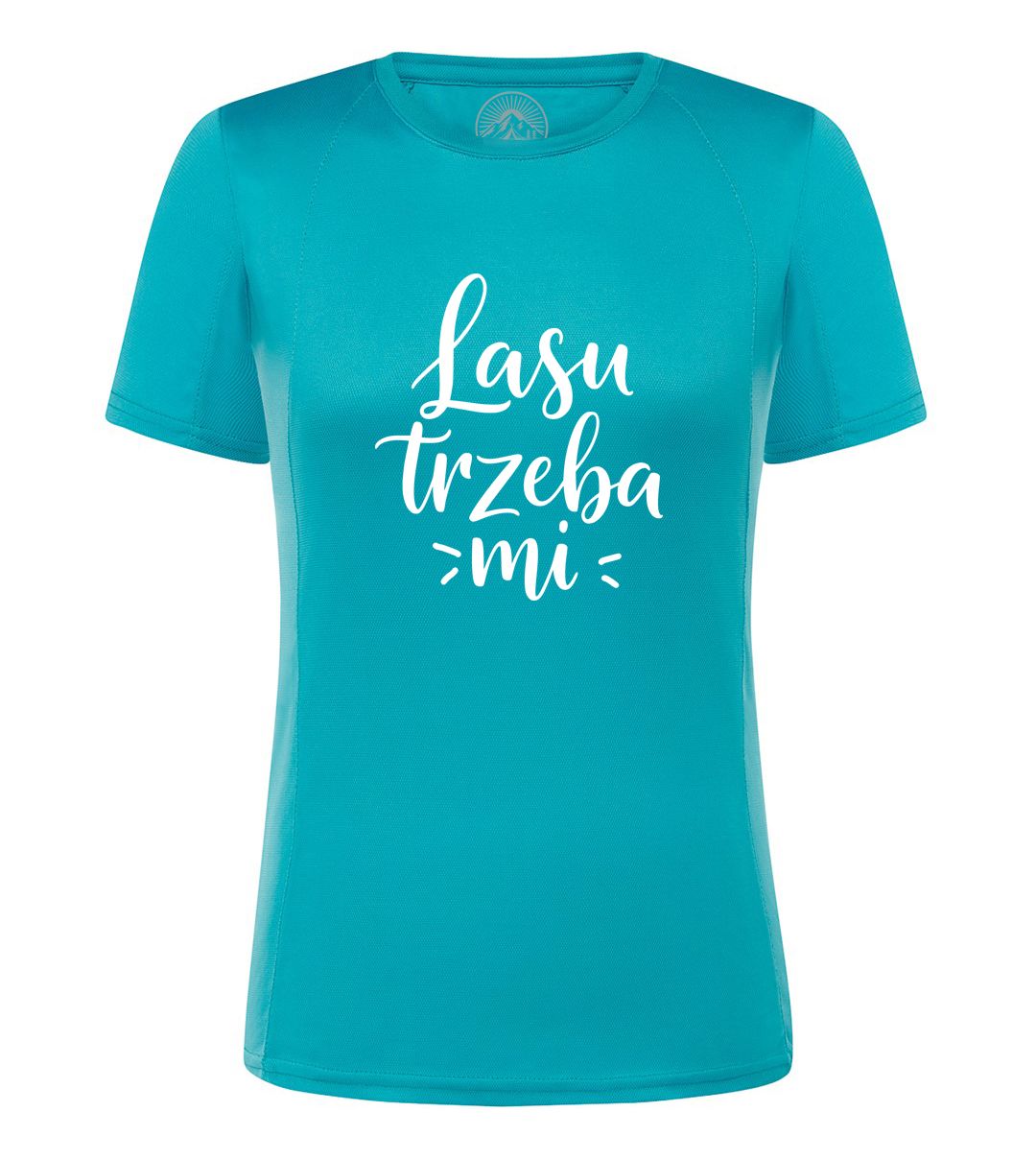 ​Koszulka sportowa szybkoschnąca LASU TRZEBA MI / DAMSKA biała Jasny Szlak