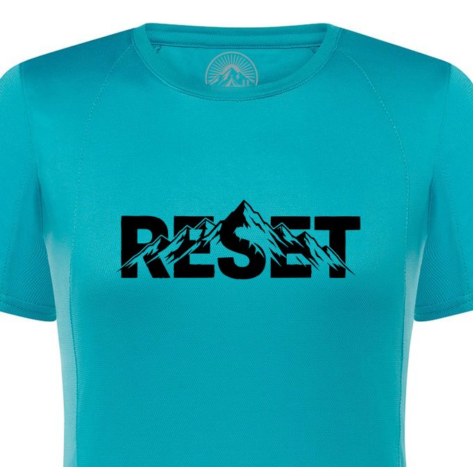 ​Koszulka sportowa szybkoschnąca RESET / DAMSKA Jasny Szlak