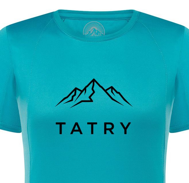 ​Koszulka sportowa szybkoschnąca TATRY / DAMSKA Jasny Szlak
