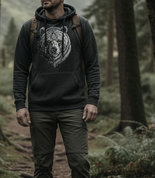 Bluza z kapturem Niedźwiedź JS