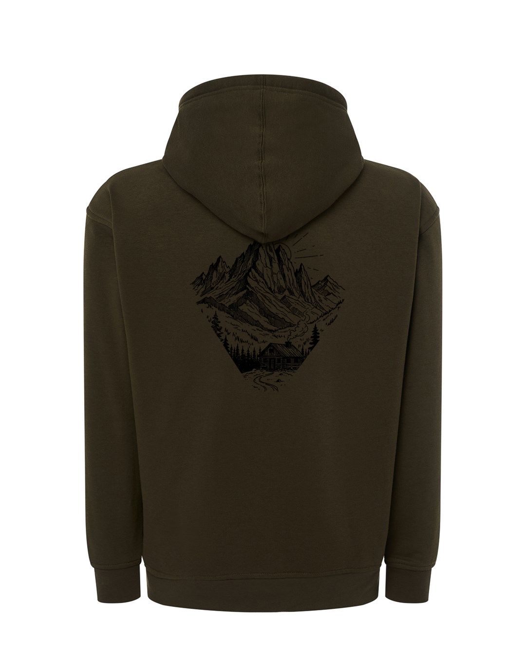 Bluza z kapturem ROZPINANA CHATA GÓRY JS / KHAKI