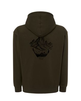 Bluza z kapturem ROZPINANA CHATA GÓRY JS / KHAKI