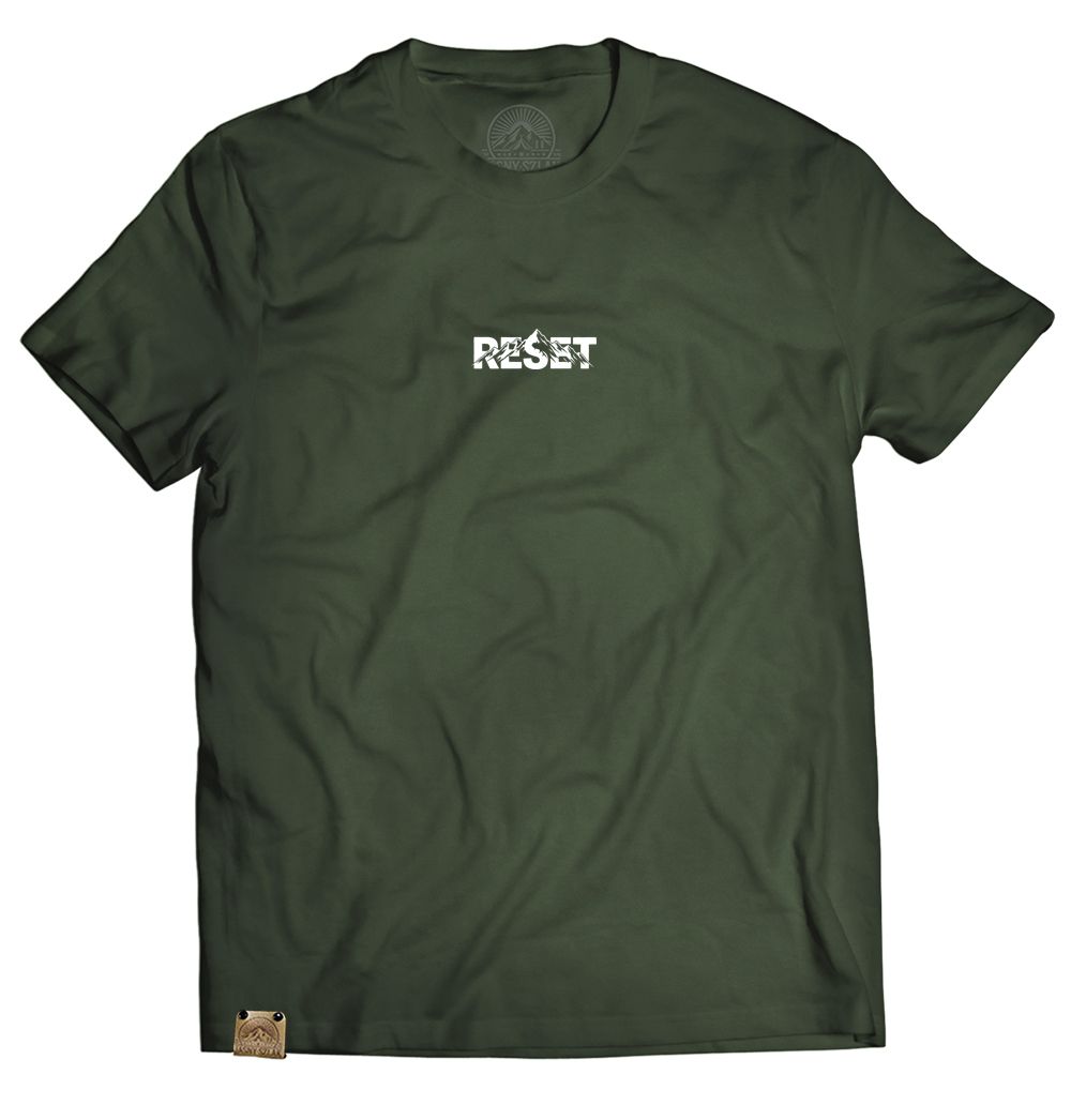 Koszulka RESET minimaizm Jasny Szlak